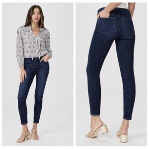 Paige Jeans Womens 26 Verdugo Crop Mid Rise Skinny Blue Denim Made In USA